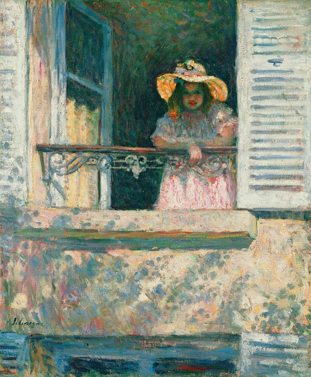 Garota na janela; Menina na janela, c.1903-1904 de Henri Lebasque