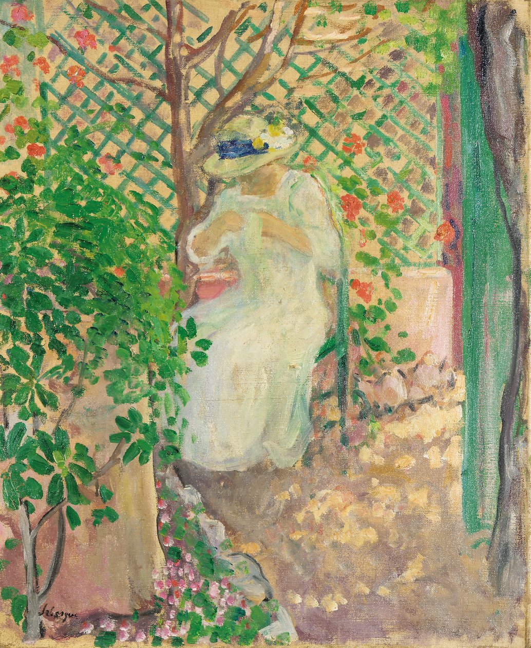 Marthe Lebasque na Gloriette de Henri Lebasque