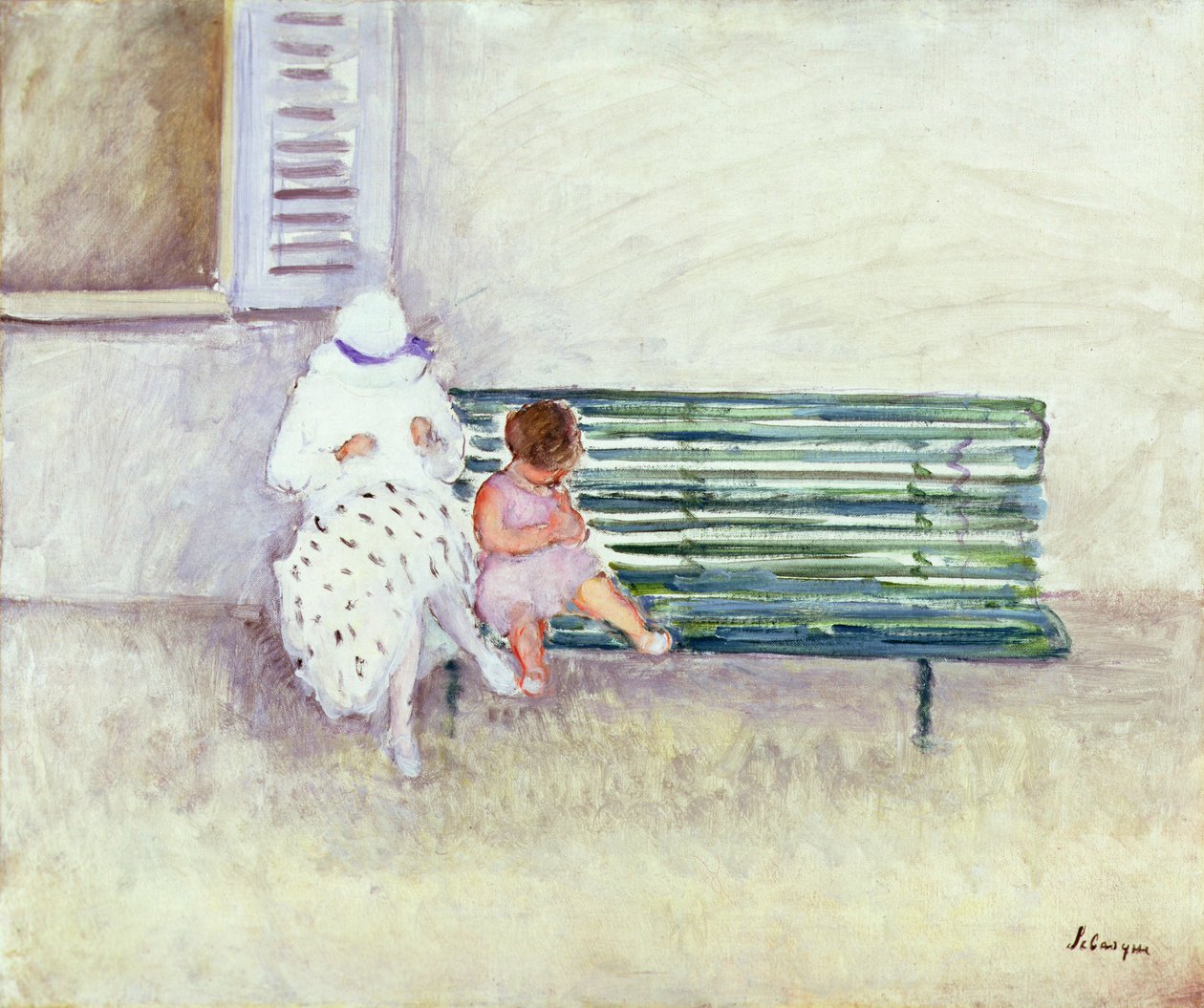 Sobre a Bancada (óleo sobre tela) de Henri Lebasque