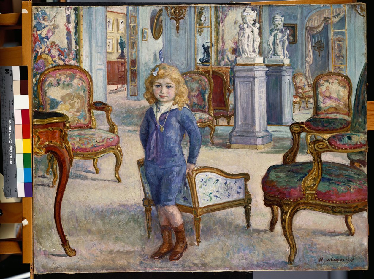 Paul de Camondo no Hotel de Camondo, 1910 de Henri Lebasque