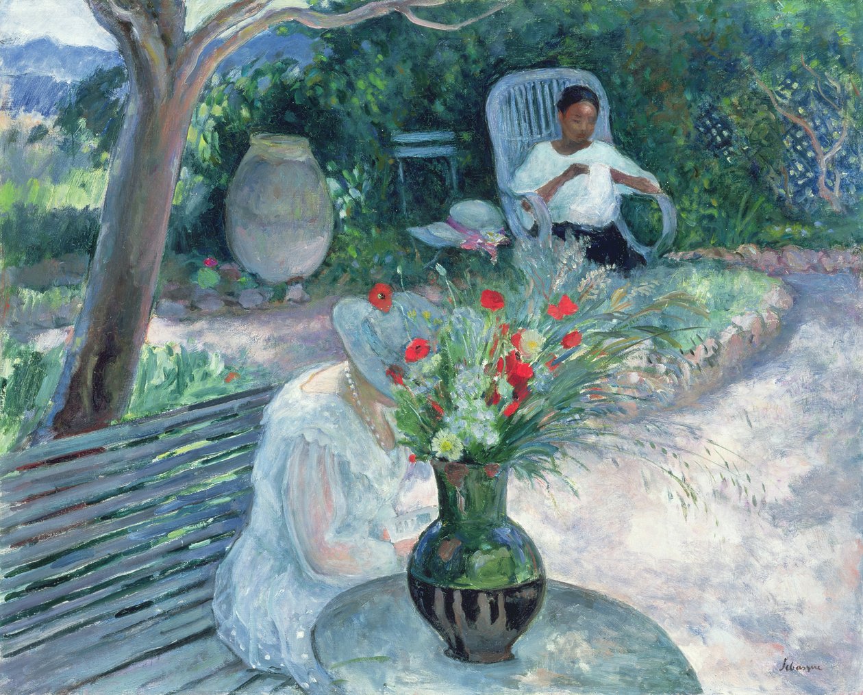 O Jardim de Pradet, c.1923 de Henri Lebasque
