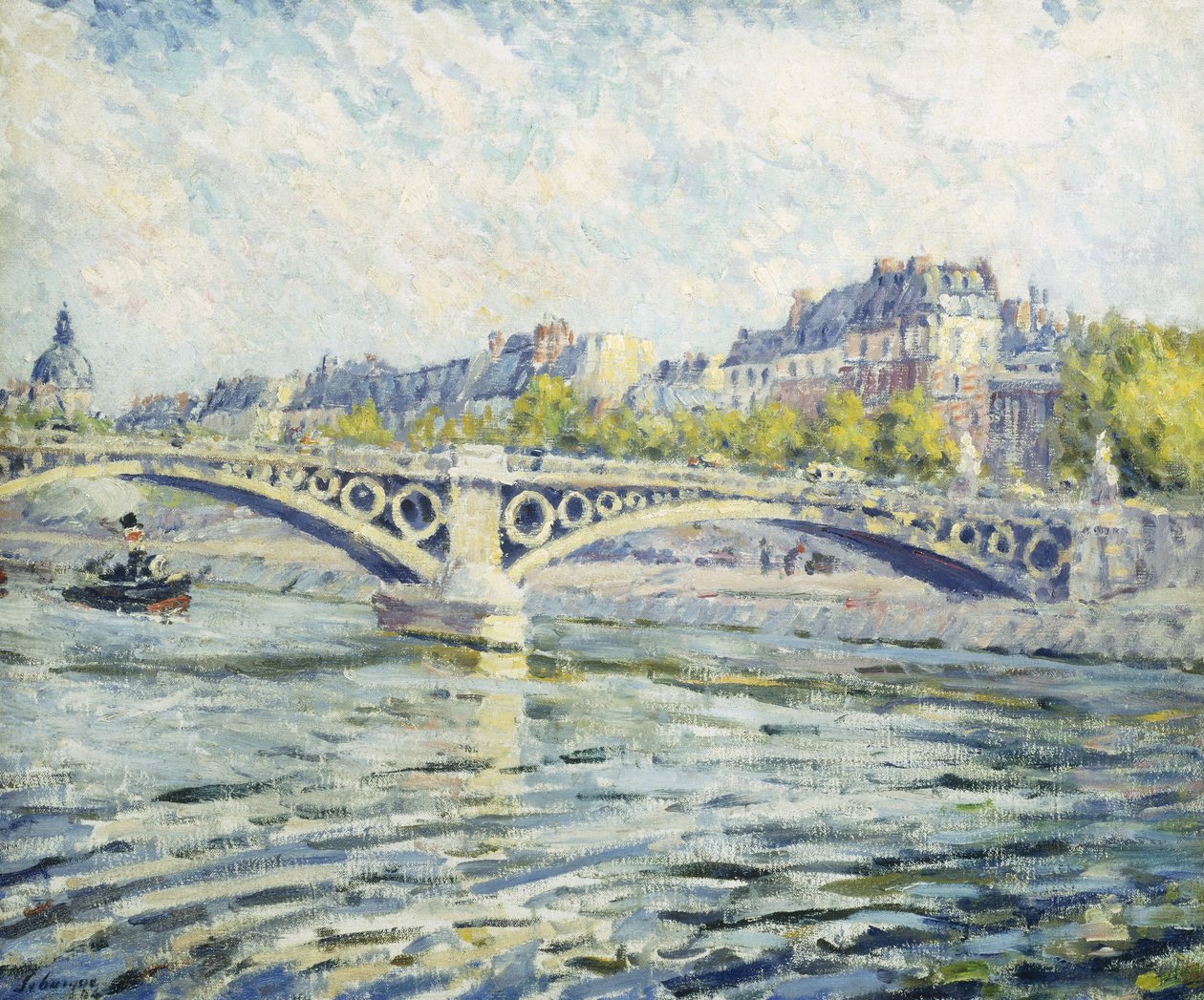 O Sena, Paris; O Sena em Paris, 1904 de Henri Lebasque
