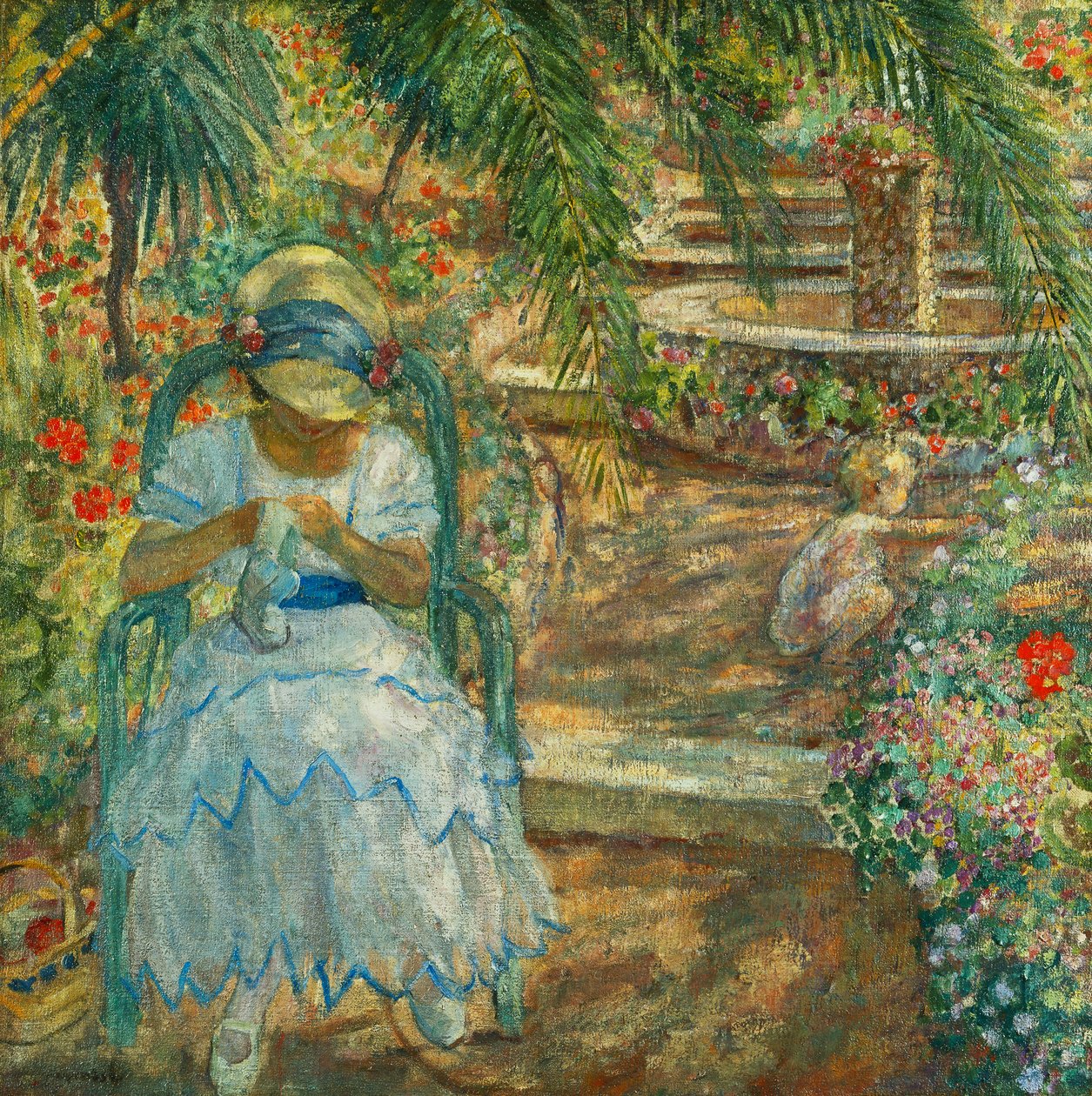 Sob as palmeiras; Sob as palmeiras, de Henri Lebasque