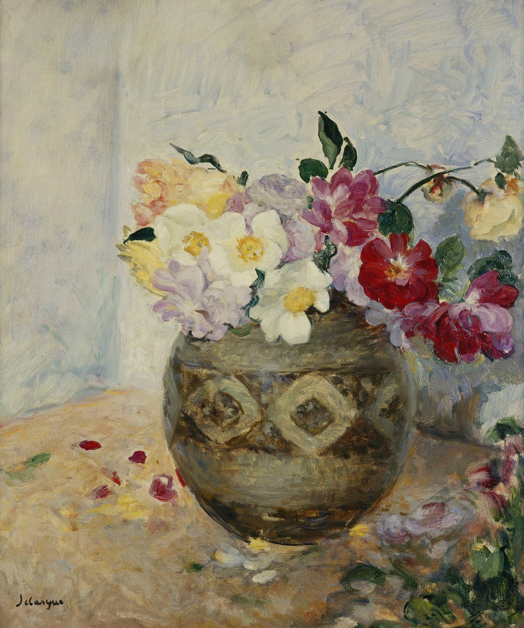 Vaso de flores; Vaso de flores, de Henri Lebasque