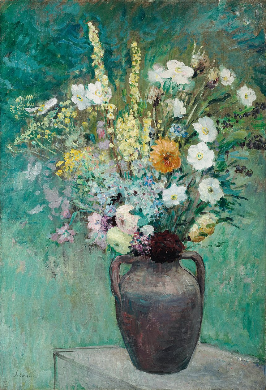 Vaso de flores, c. 1913-1914 de Henri Lebasque