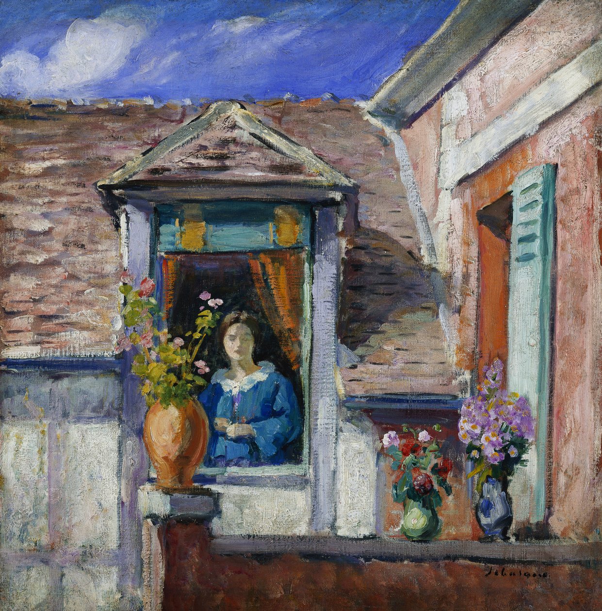 Mulher na janela; Femme à la Fenetre, de Henri Lebasque