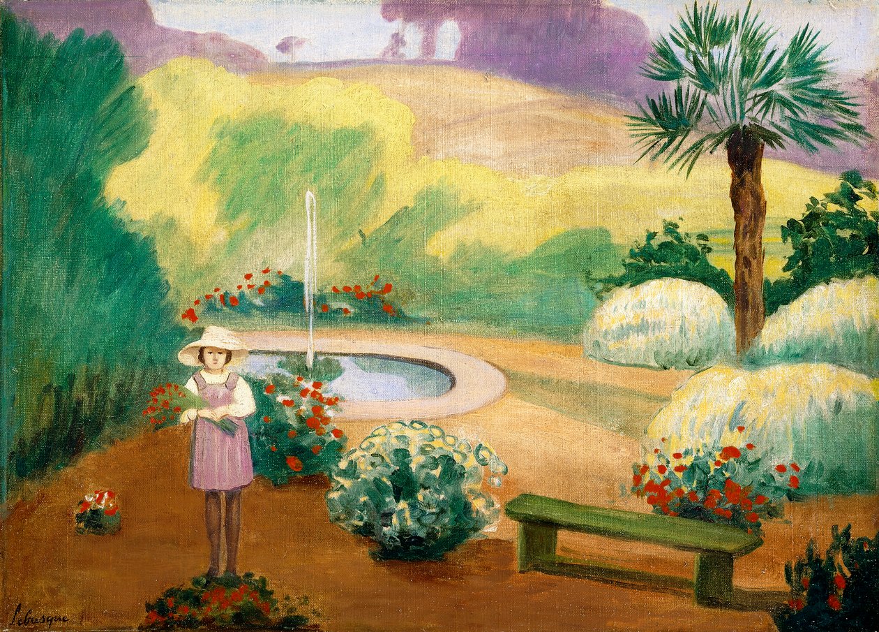 Moça perto da fonte, de Henri Lebasque