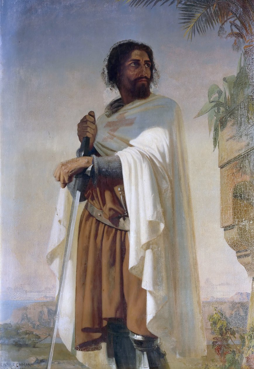 Hugues de Payens, grão-mestre dos cavaleiros templários de Henri Lehmann