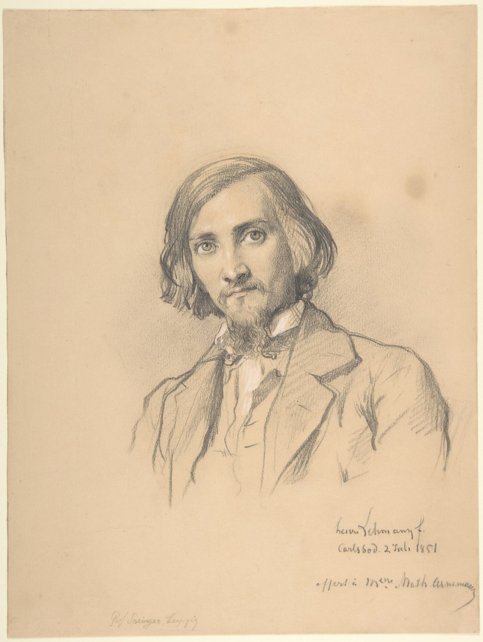 Retrato de Anton Heinrich Springer (1825-1895) de Henri Lehmann