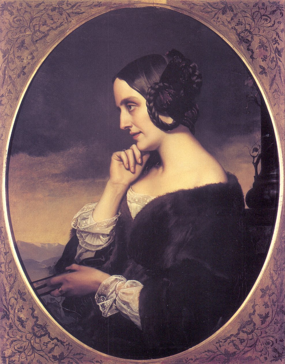 Retrato de Marie dAgoult 1805-1876, 1843 de Henri Lehmann