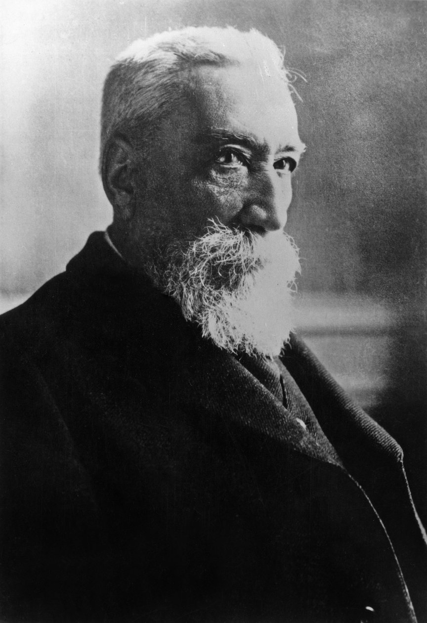 Anatole France (1844-1924) escritor francês, foto de Henri Manuel de Henri Manuel