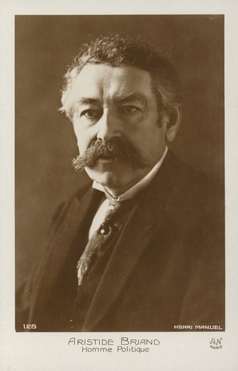Aristide Briand (fotografia a preto e branco) de Henri Manuel