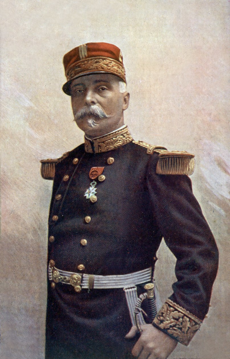 General francês Pau, comandante do exército da Alsácia de Henri Manuel