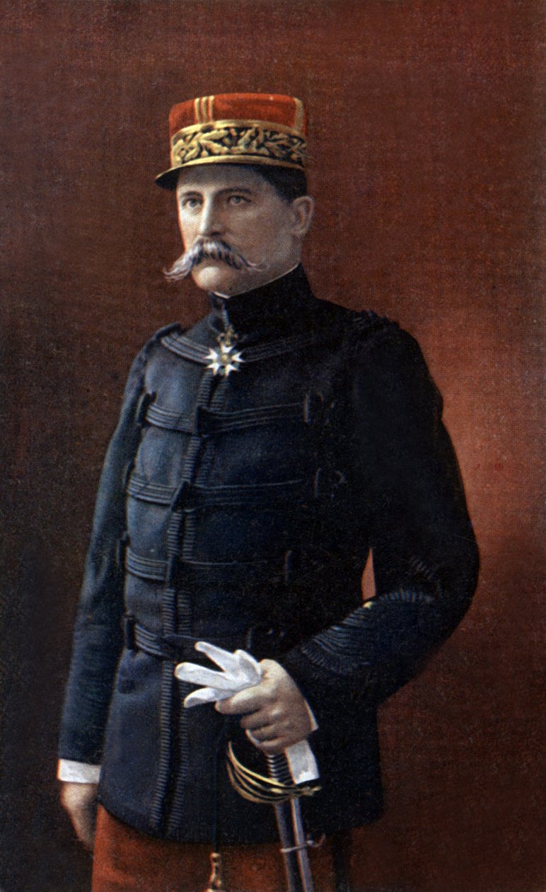 General Auguste Hirschauer, general durante a 1ª Guerra Mundial, foto de Henri Manuel de Henri Manuel