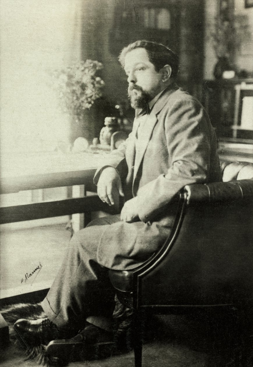 Retrato de Claude Debussy (foto) de Henri Manuel
