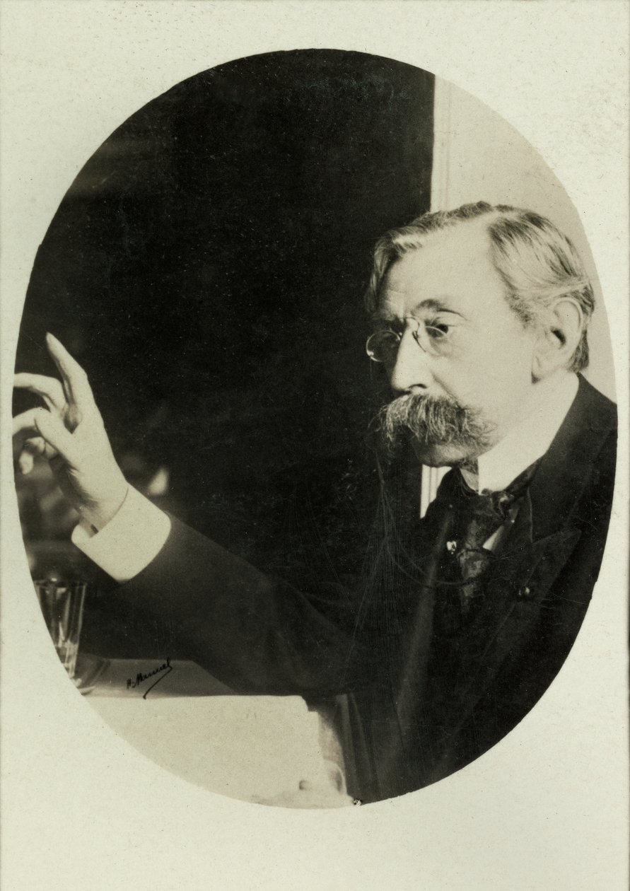 Retrato de Emile Verhaeren (foto) de Henri Manuel