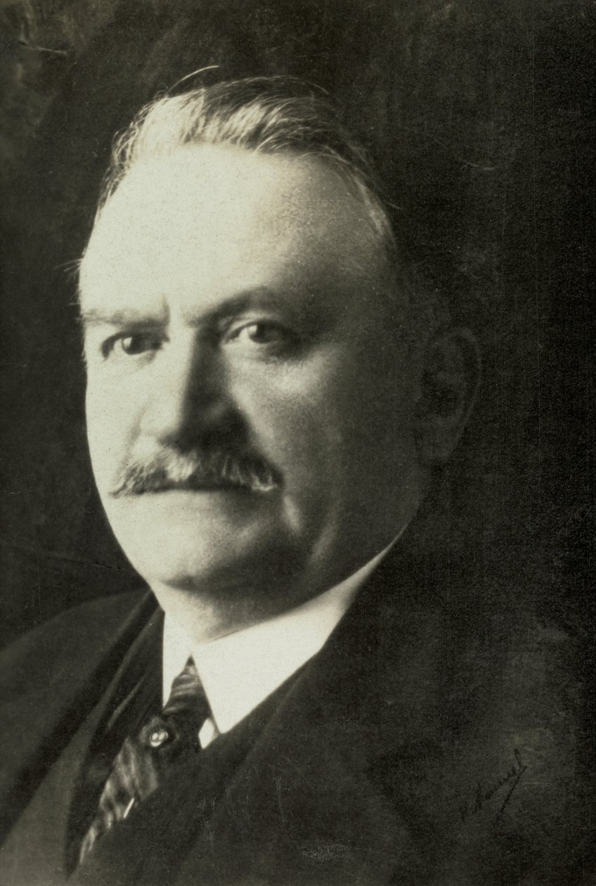 Retrato de Gaston Doumergue (foto) de Henri Manuel