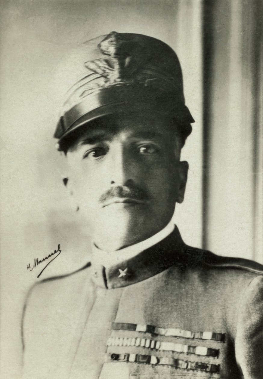 Retrato do general italiano Armando Diaz (foto) de Henri Manuel