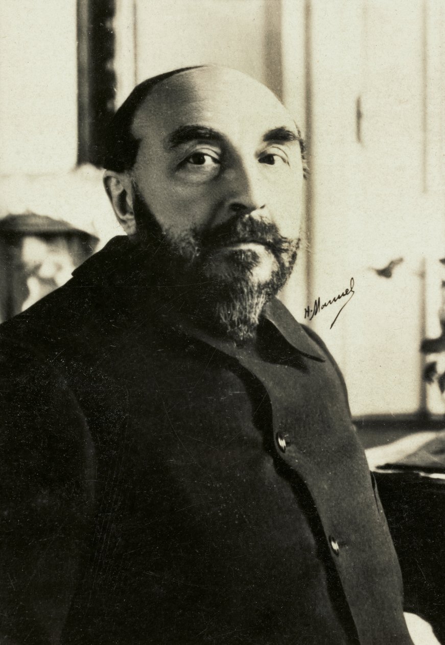 Retrato de Joseph Henri Boex dit J. , H. Rosny l Aine (foto) de Henri Manuel