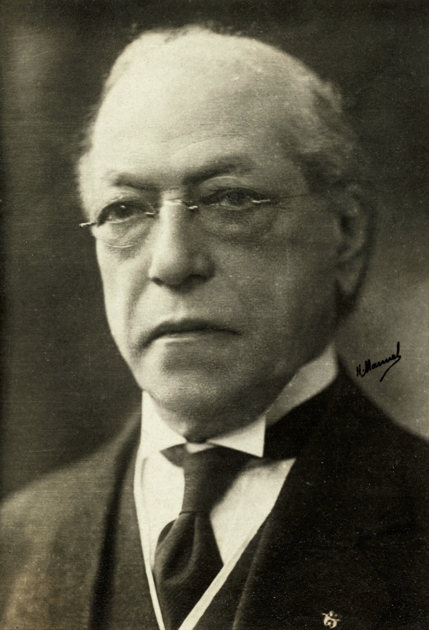 Retrato de Samuel Gompers (fotografia) de Henri Manuel