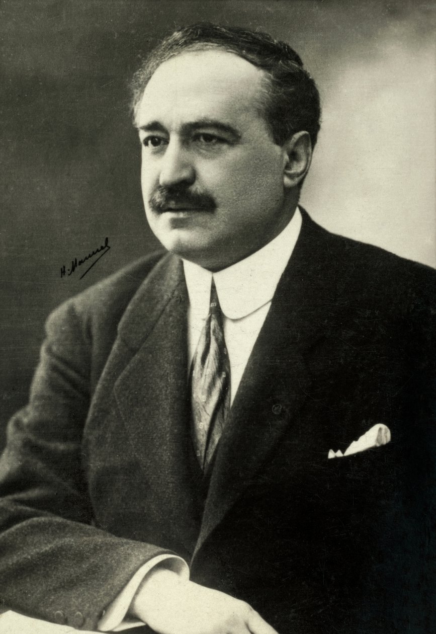 Retrato de Vicente Blasco Ibanez (foto) de Henri Manuel