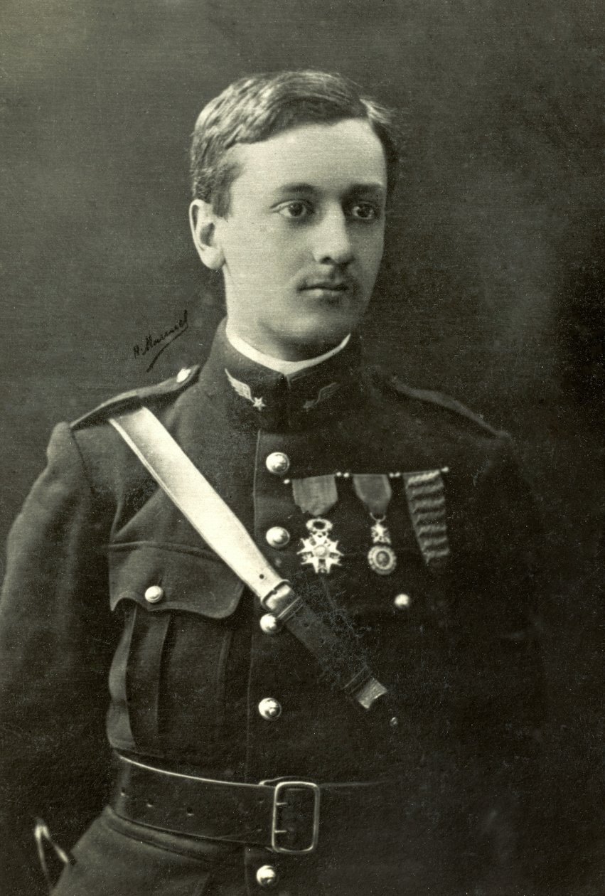 Retrato do aviador Georges Guynemer (fotografia) de Henri Manuel