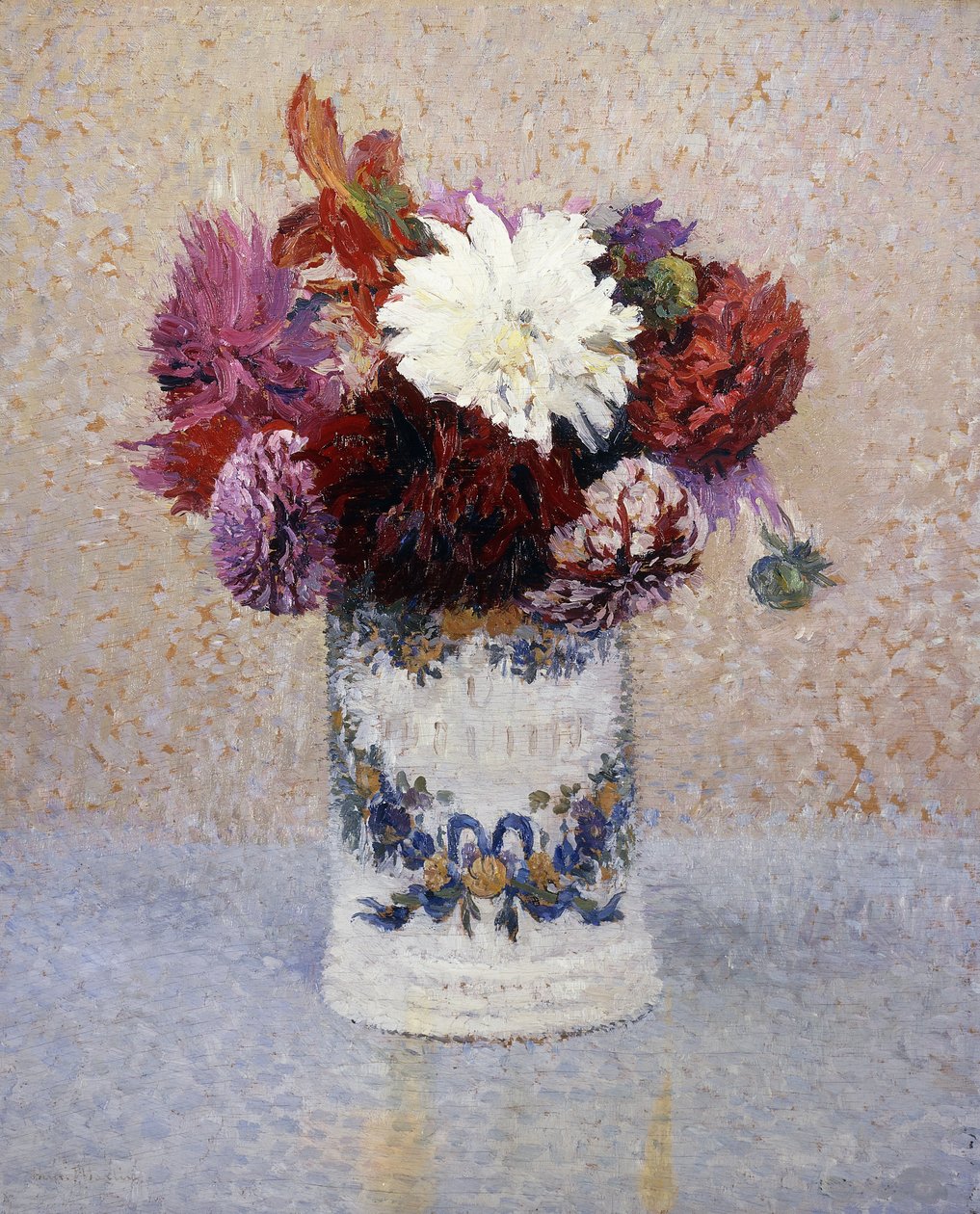 Um buquê de dálias, de Henri Martin