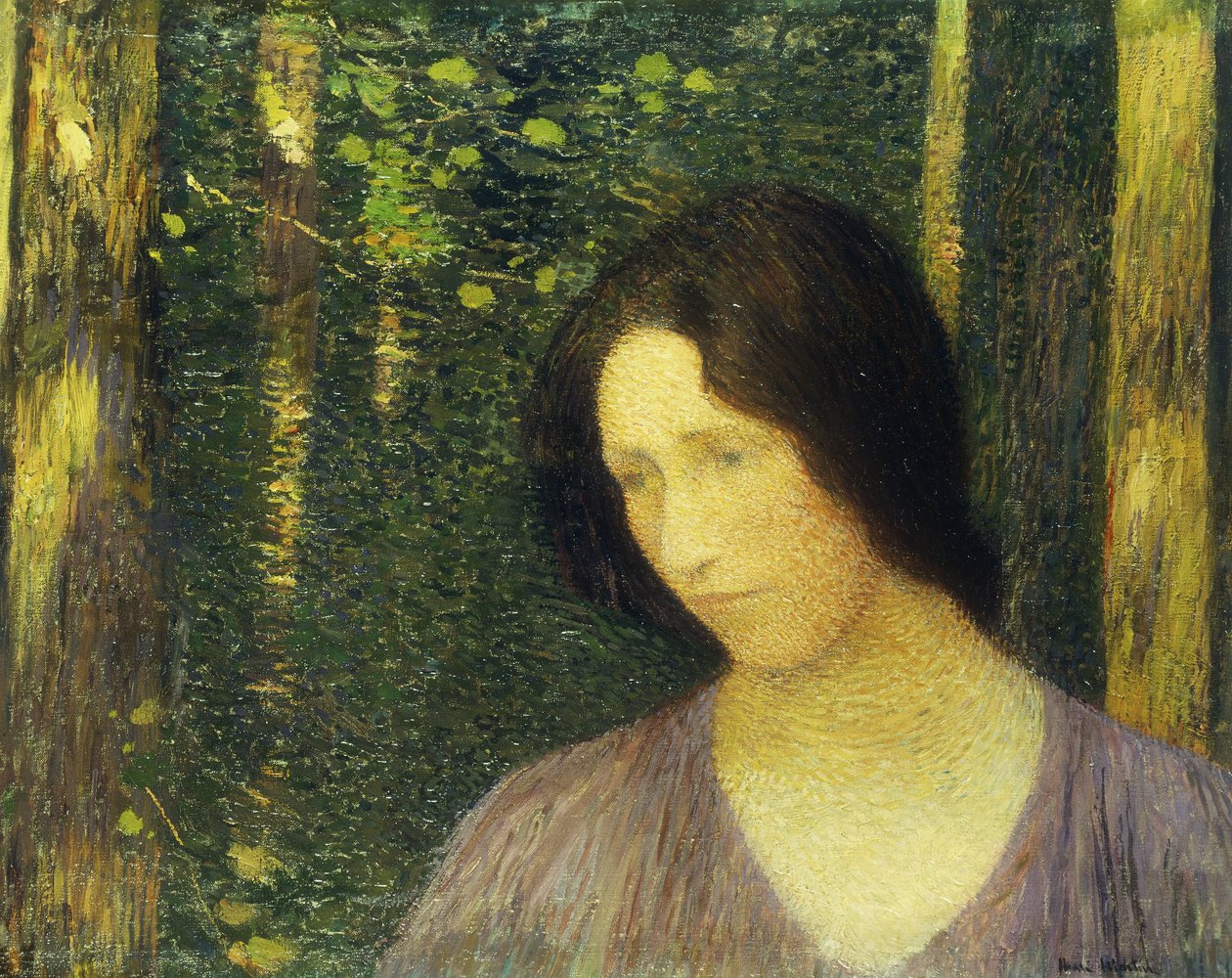 Cabeça de uma mulher; Cabeça de Mulher, de Henri Martin