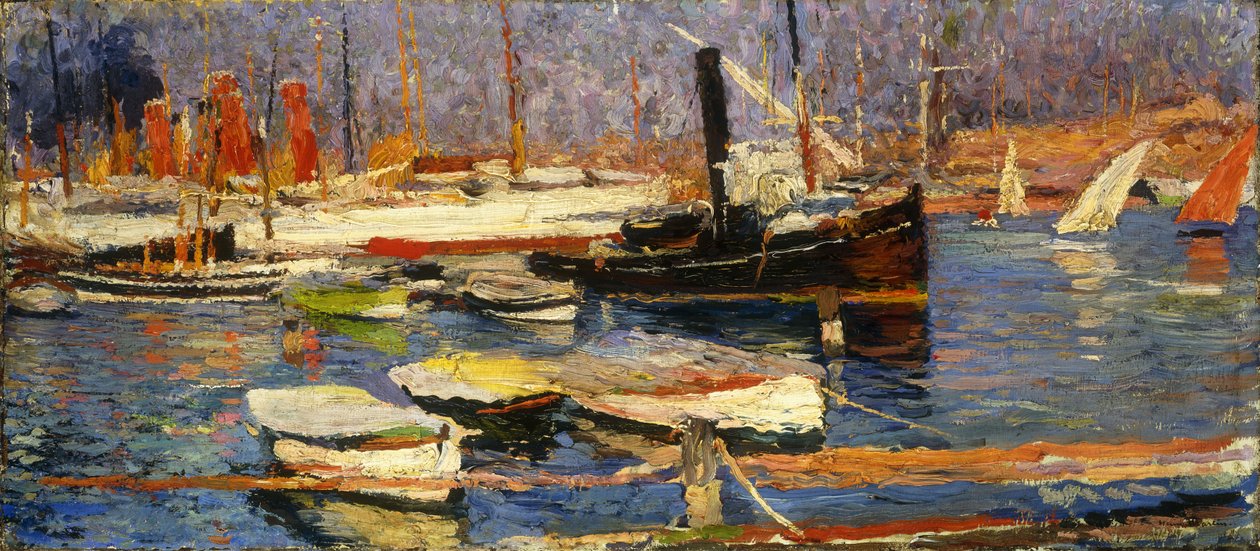 O porto de Marselha, 1904-1918 de Henri Martin