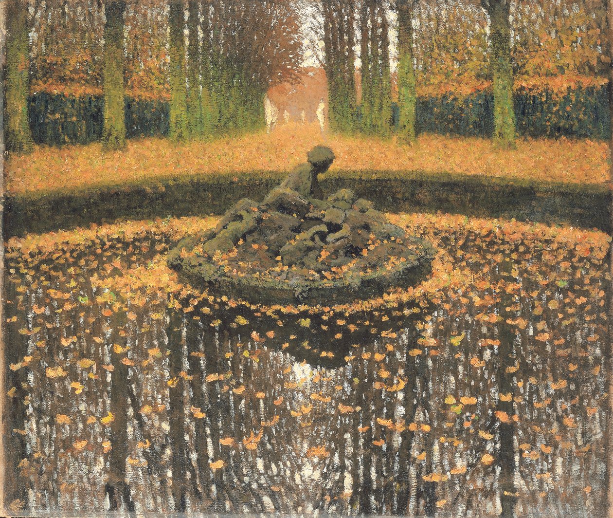 A Bacia da Rainha, Versalhes, c.1920 de Henri Martin