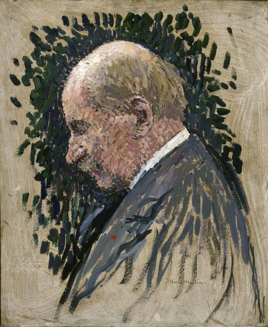 Retrato do compositor Gustave Charpentier 1860-1956, ca 1932. de Henri Martin