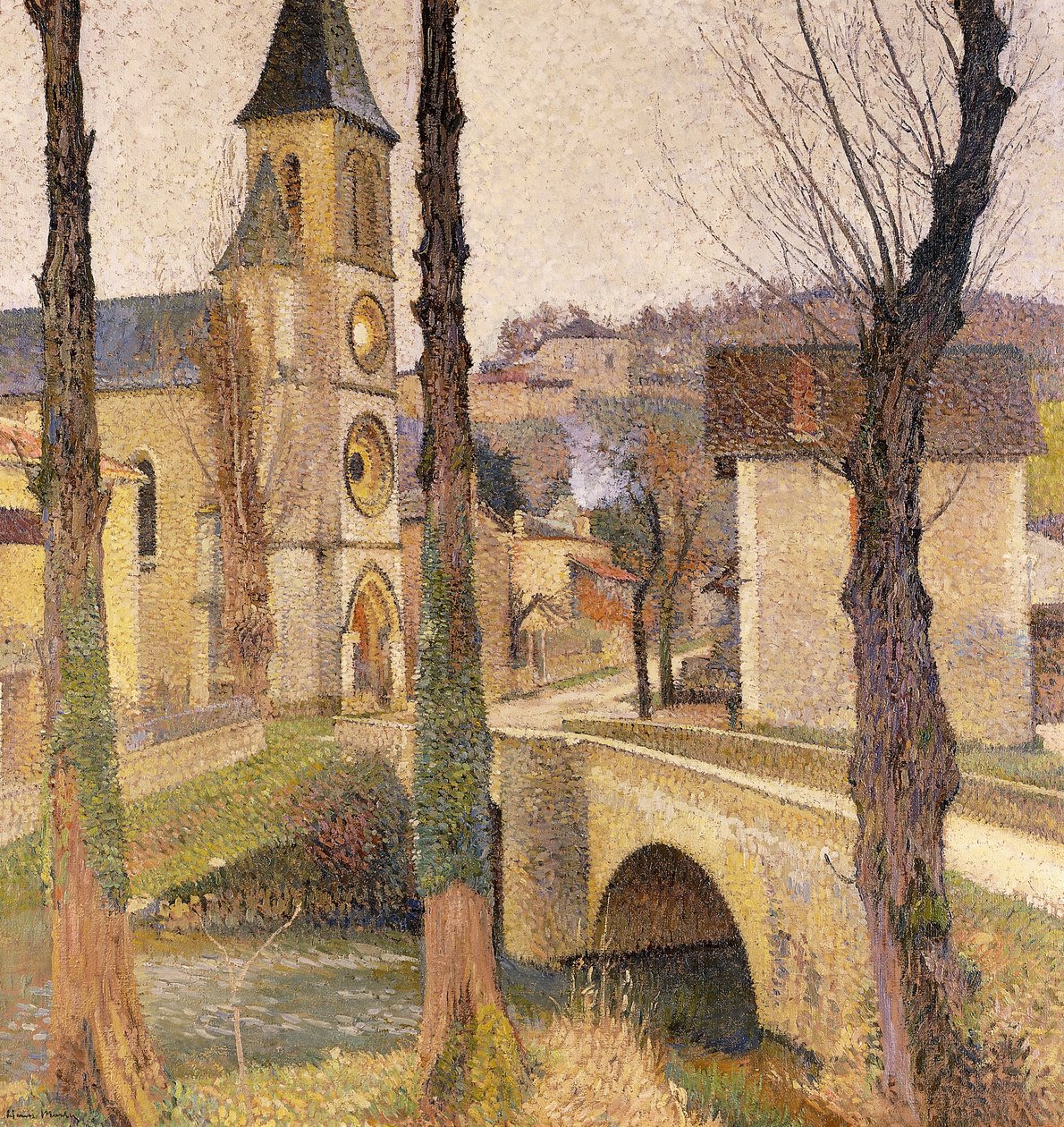 A ponte em Bastide-du Vert; Pont à la Bastide-du-Vert, c.1920 de Henri Martin