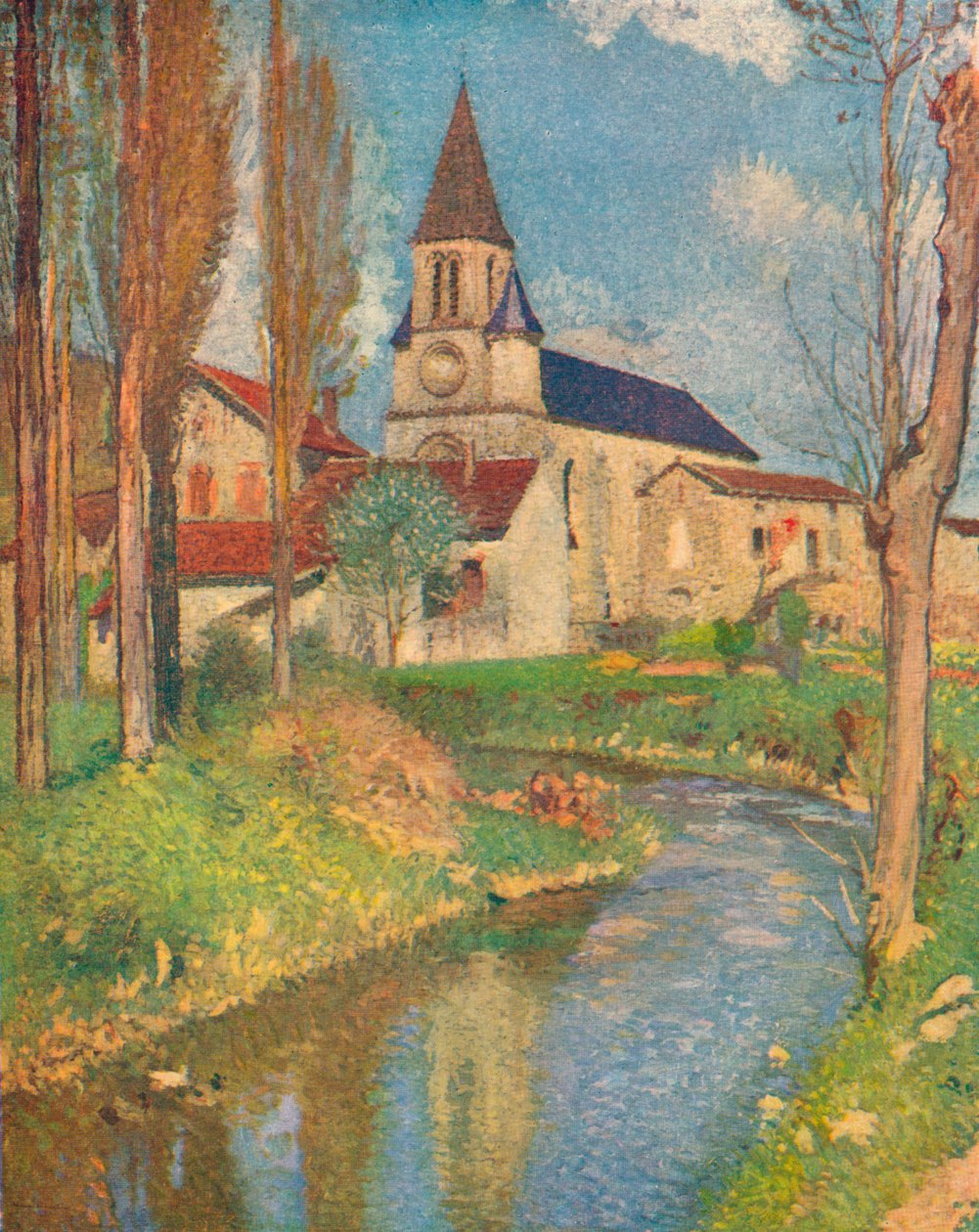 A Igreja de La Bastide, c1915 de Henri Martin