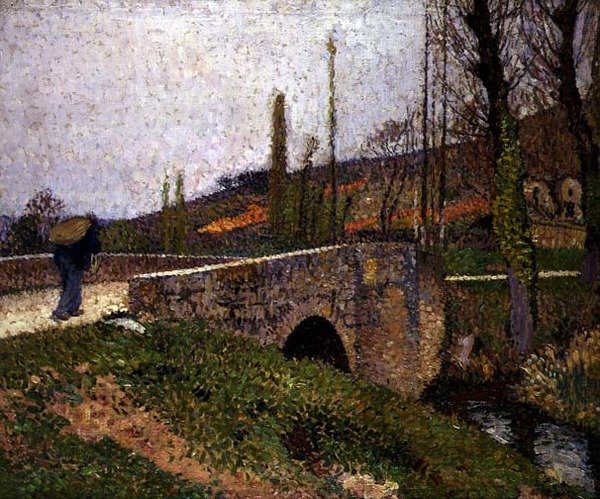 The Little Bridge, c.1915 (óleo sobre tela) de Henri Martin