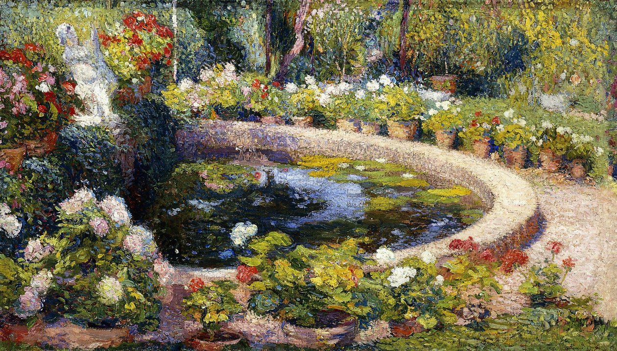 A lagoa em Marquayrol; Bacia do Marquayrol, 1919 de Henri Martin
