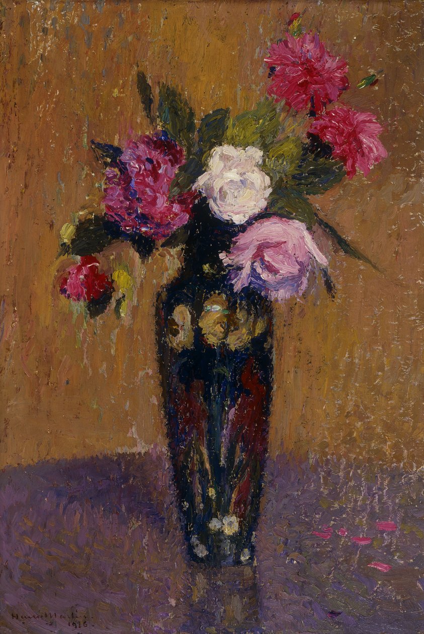 Vaso de flores, 1916 de Henri Martin