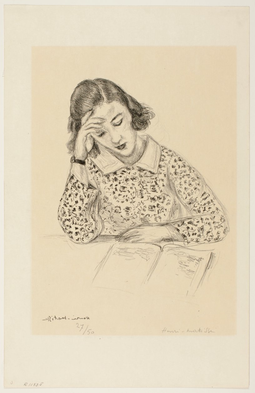 Uma rapariga a ler de Henri Matisse