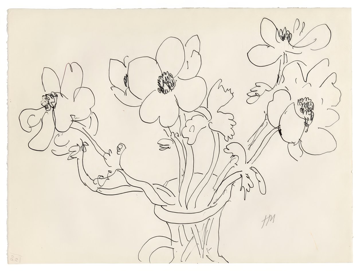Anémonas num vaso de Henri Matisse