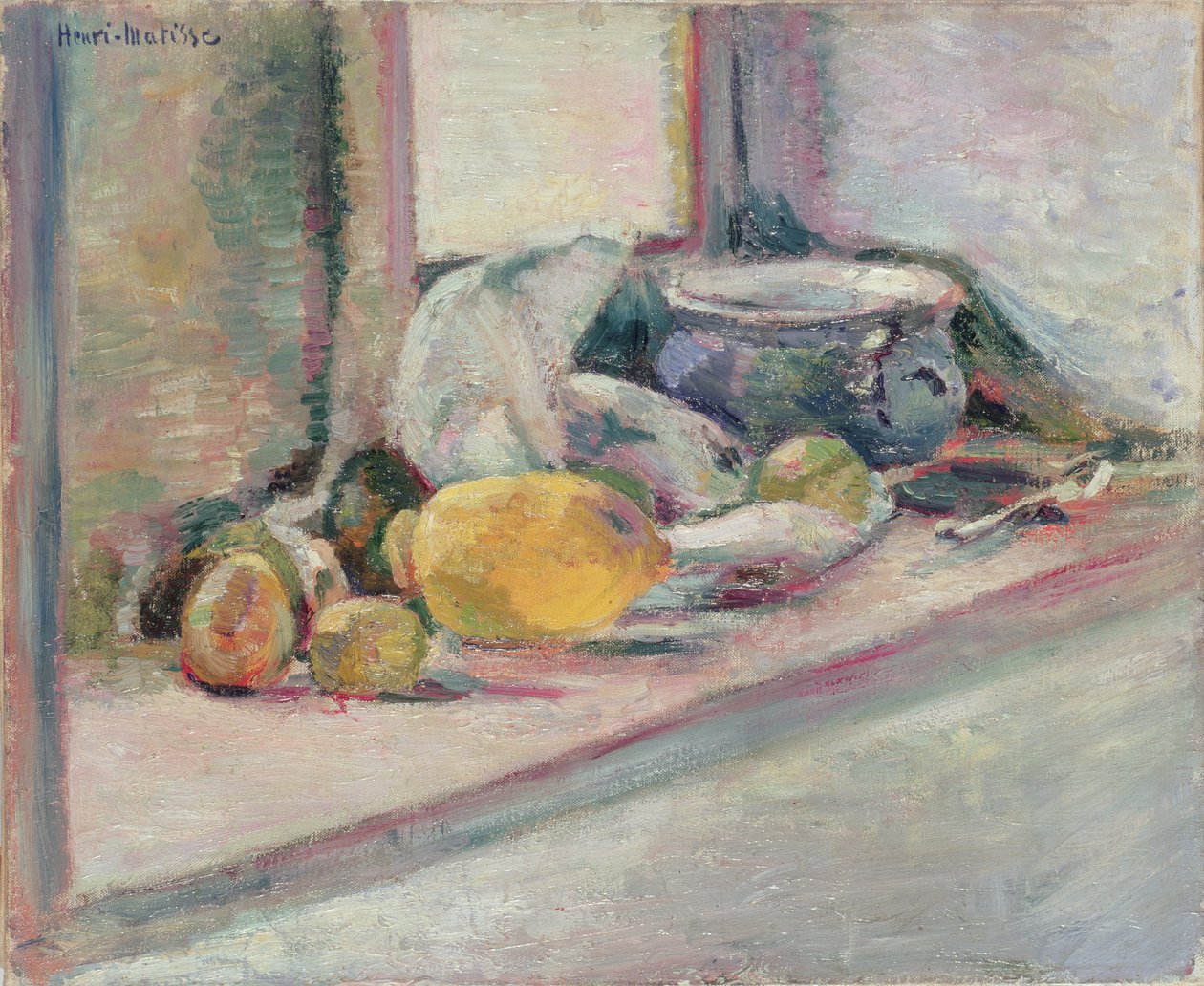Pote azul e limão de Henri Matisse