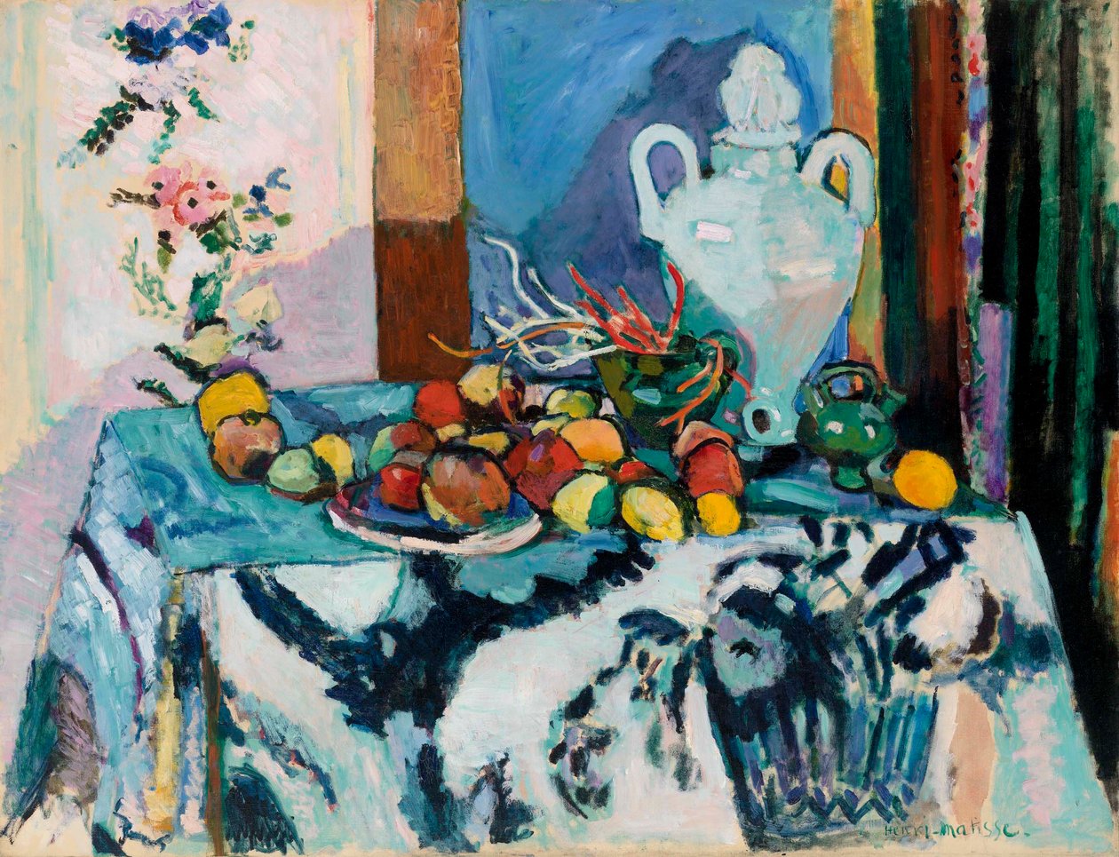 Natureza morta azul (Nature morte bleue) de Henri Matisse