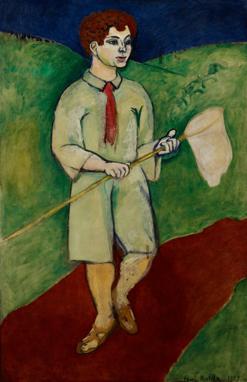 Rapaz com uma rede para borboletas de Henri Matisse