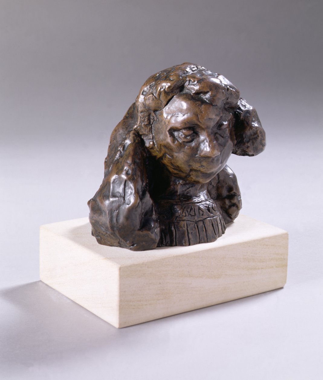 Busto de Fillette (Margarida), c.1905-06 (bronze com pátina castanha) de Henri Matisse