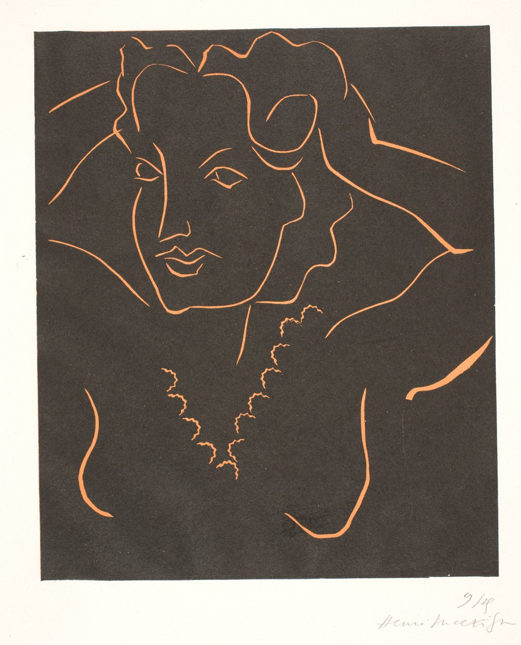 Busto de mulher (Mulher a arranjar o cabelo) de Henri Matisse