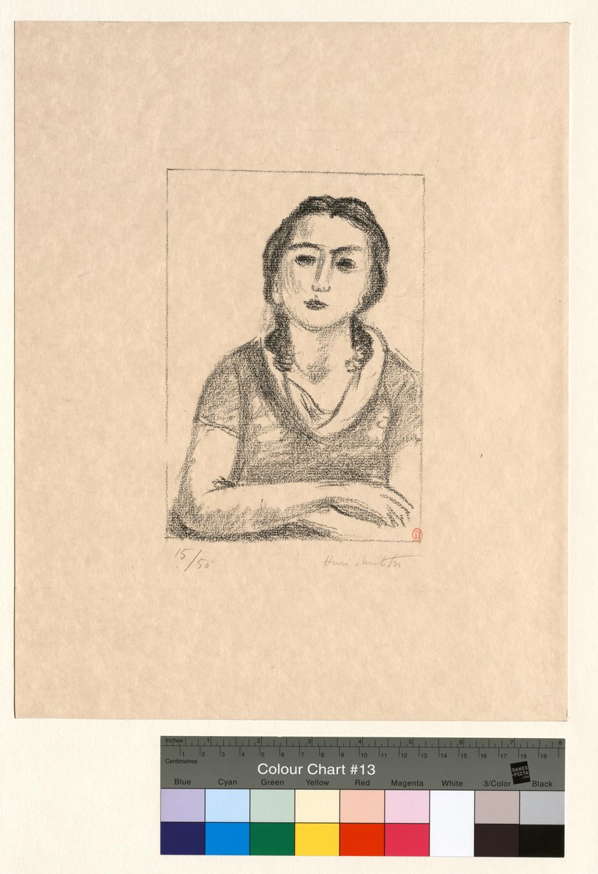 Busto de uma jovem, de braços cruzados de Henri Matisse