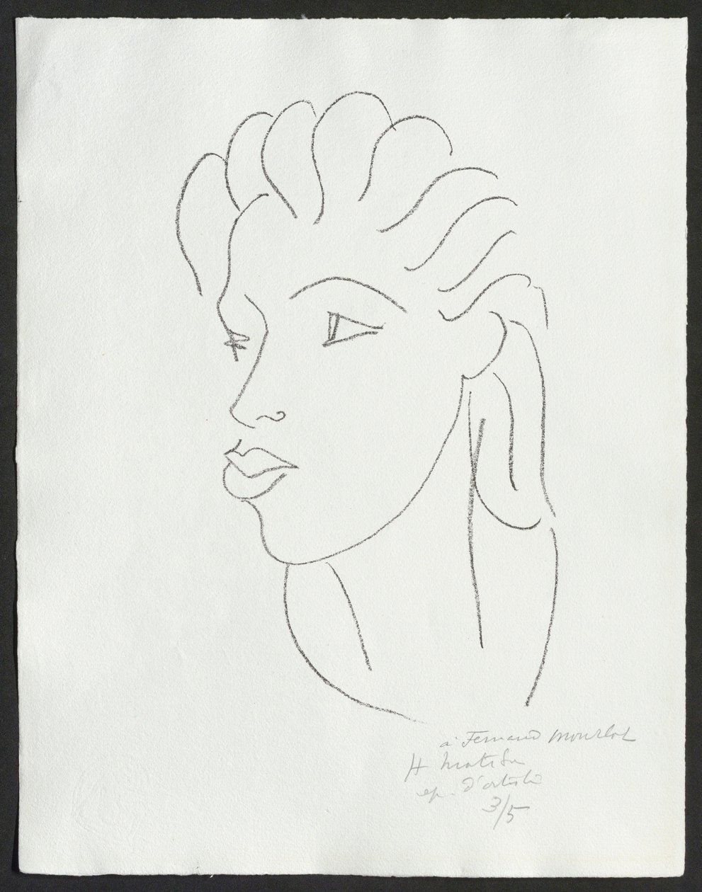 Chinesa de cabelo às riscas de Henri Matisse