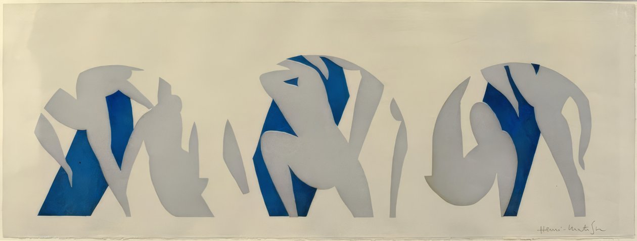 A dança, cinzento, azul, branco de Henri Matisse