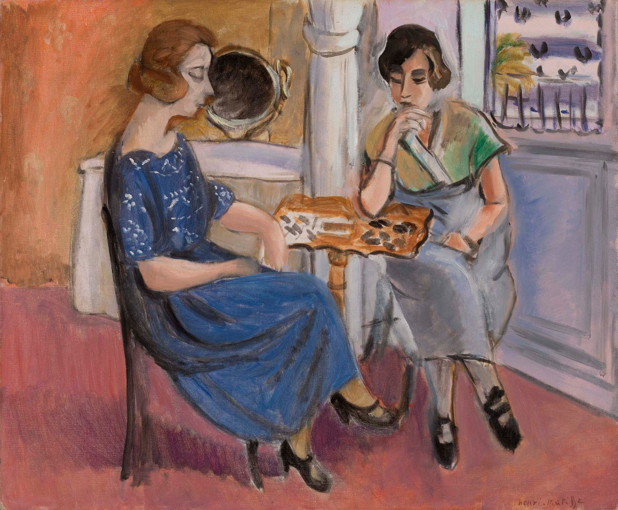 Jogadores de dominó (Les Joueuses de dominos) de Henri Matisse