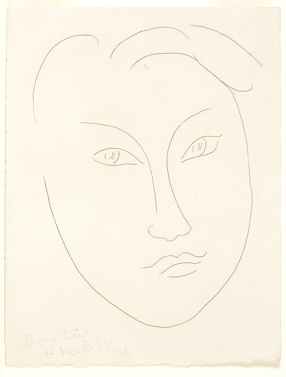 Rosto de um rapaz de Henri Matisse