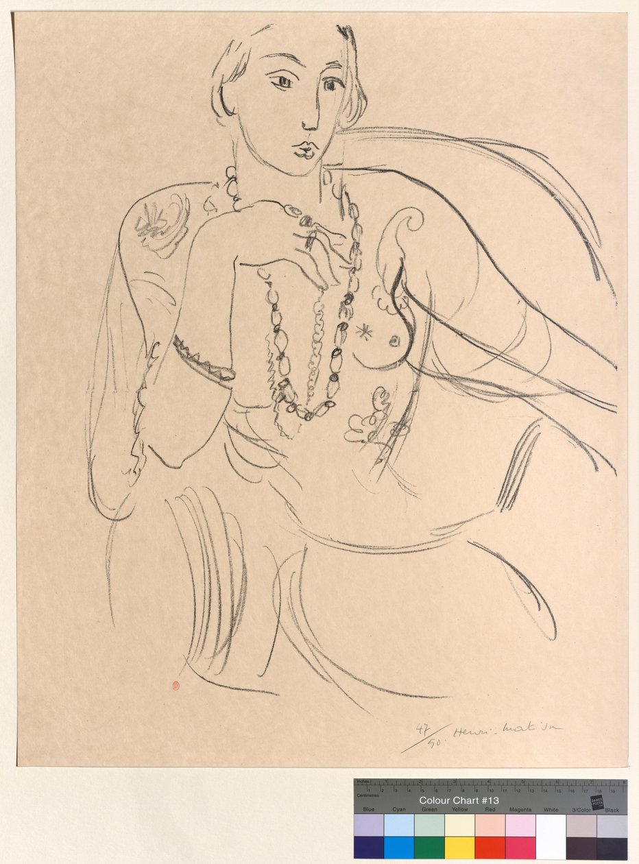 Mulher com colar de Henri Matisse