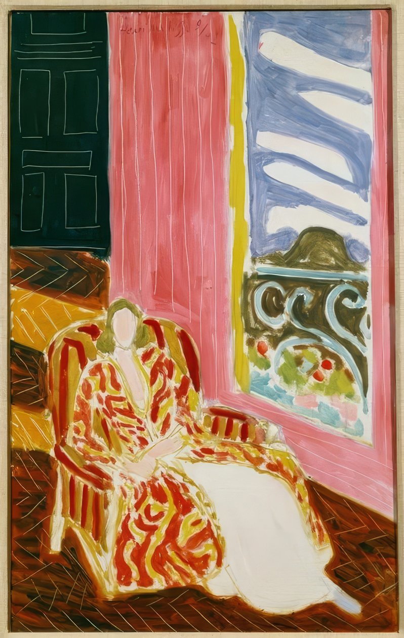 Mulher à janela ou A porta preta de Henri Matisse